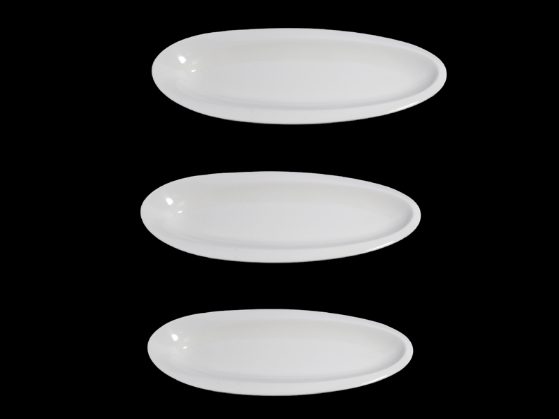 Double arc pointed dish