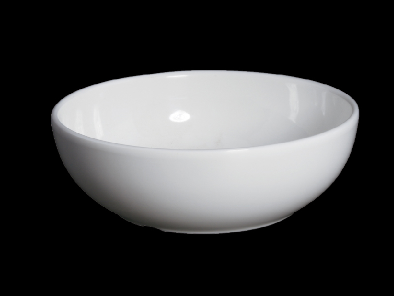 Wide mouth flat bowl